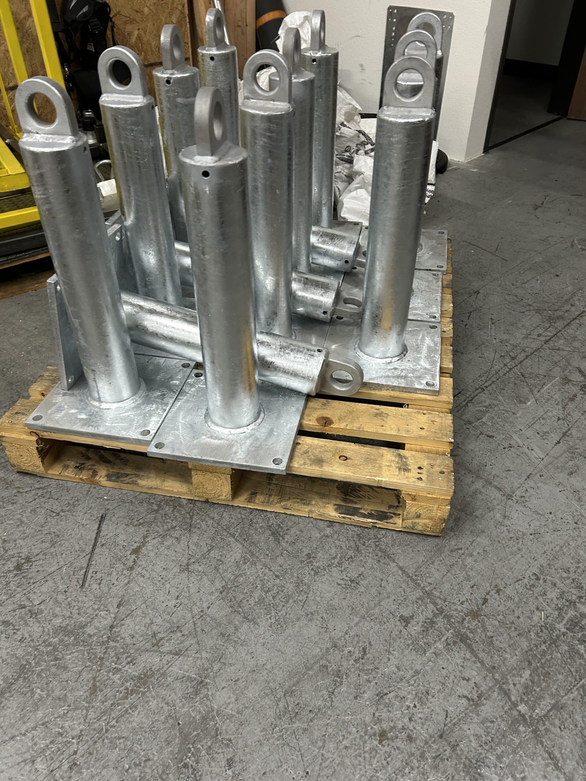 custom fabricated galvanized tieback anchors, CAL/OSHA Compliant